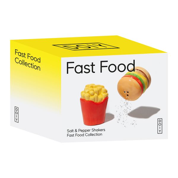 Набор из солонки и перечницы fast food, burger & f Doiy