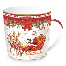 Кружка christmas heritage, santa, 350 мл Easy Life Tkano