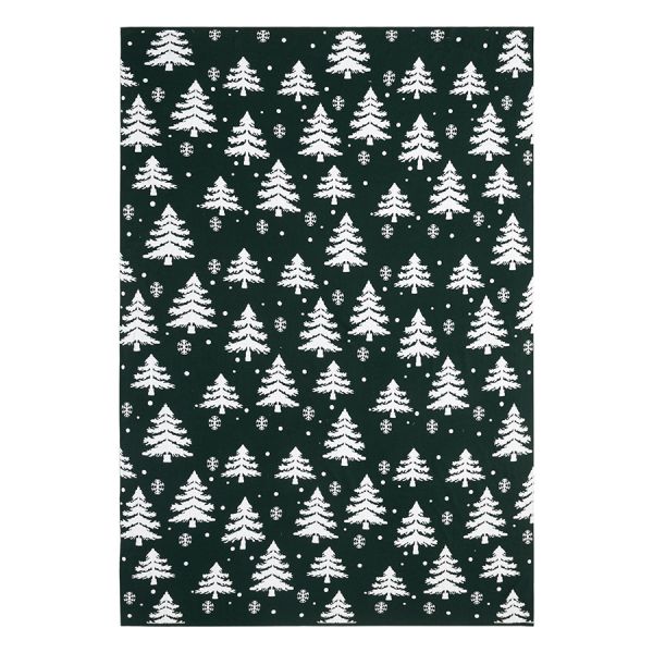 Плед вязаный с новогодним рисунком Морозный Лес из коллекции new year essential,130х180 см Tkano
