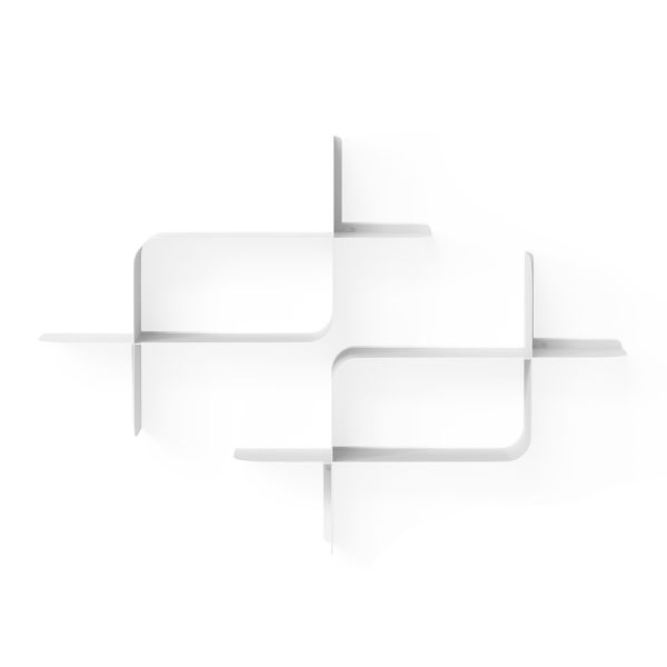 Набор металлических настенных полок montage, 2 шт, белый Umbra