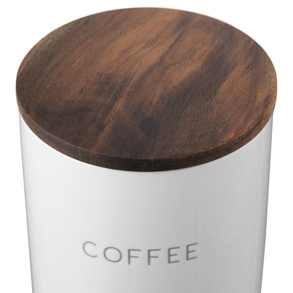 Контейнер для хранения кофе 1,2 л с деревянной крышкой
