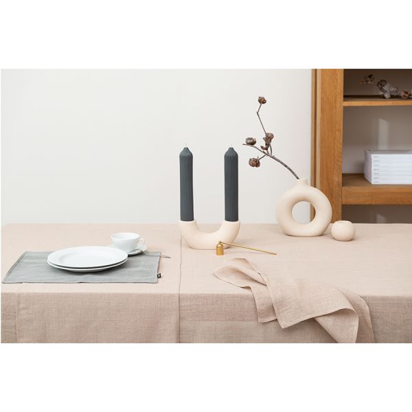 Свеча декоративная графитового цвета из коллекции edge 25,5см