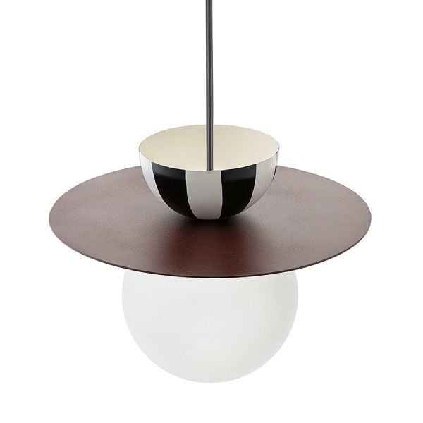 Светильник подвесной anniken, D36х28 см, черный/белый/сливовый Bergenson Bjorn