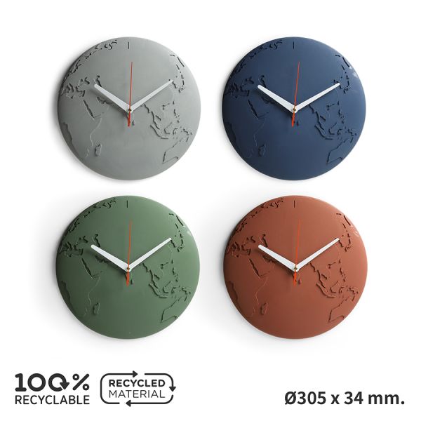 Часы настенные world wide waste темно-зеленые