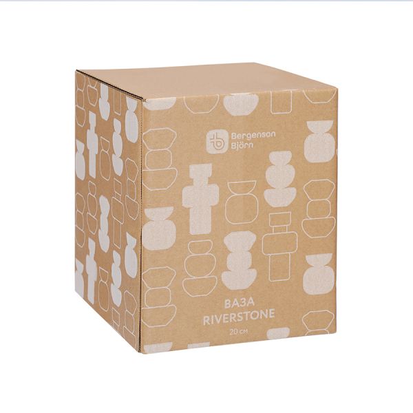 Ваза riverstone, 20 см, жемчужно-серая Bergenson Bjorn