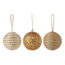 Набор ёлочных украшений disco balls из коллекции new year essential, 3 шт Tkano