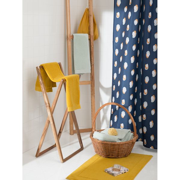 Коврик для ванной горчичного цвета