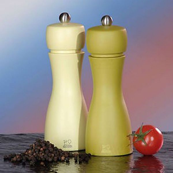 Набор мельниц для соли и перца Tahiti 15 см желтый салатовый