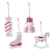 Набор ёлочных украшений pink fairytale из коллекции new year essential Tkano