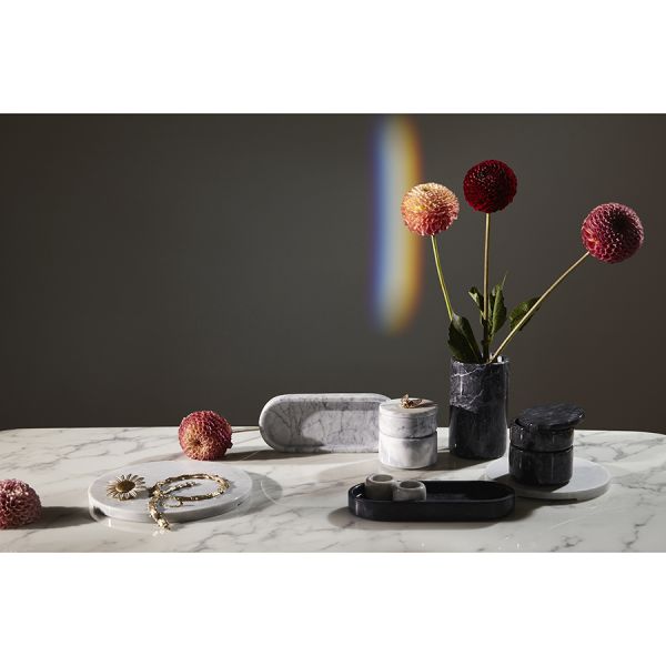 Блюдо сервировочное marm, D20 см, белый мрамор Liberty Jones