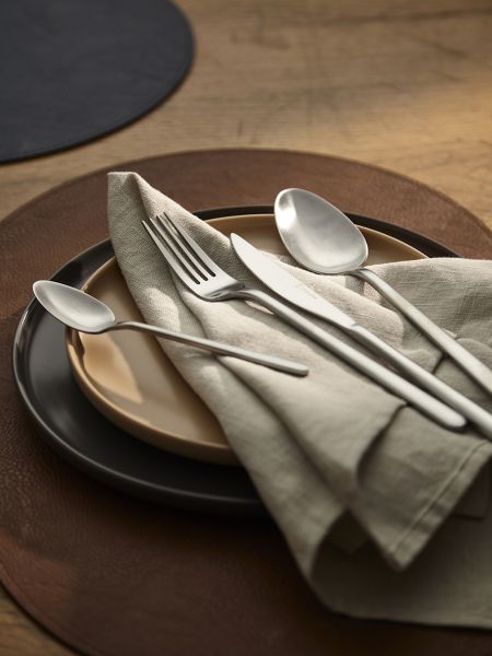 Набор столовых приборов pure на 6 персон, 24 предмета, серебристые матовые Liberty Jones