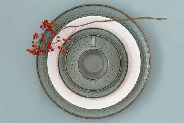 Тарелка суповая Drops Easy Life серая 20 см