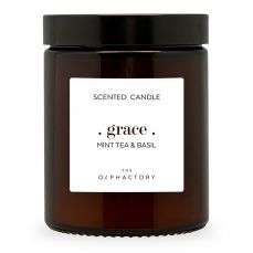 Свеча ароматическая the olphactory, Мята и базилик, 27 ч