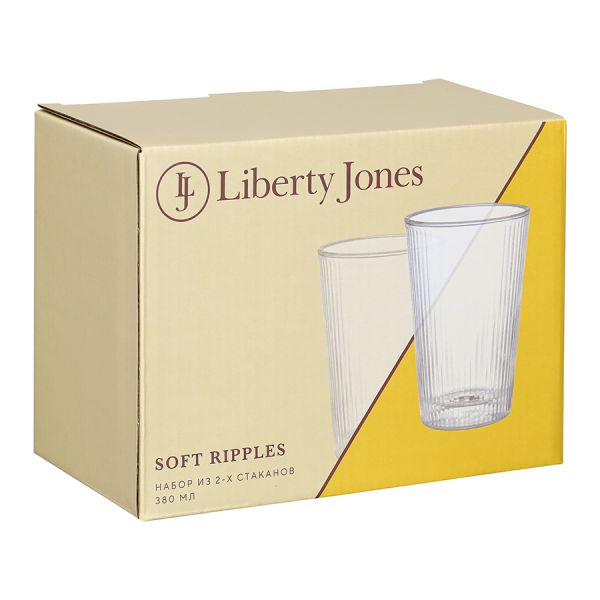 Набор из 2-х стаканов soft ripples, 380 мл Liberty Jones