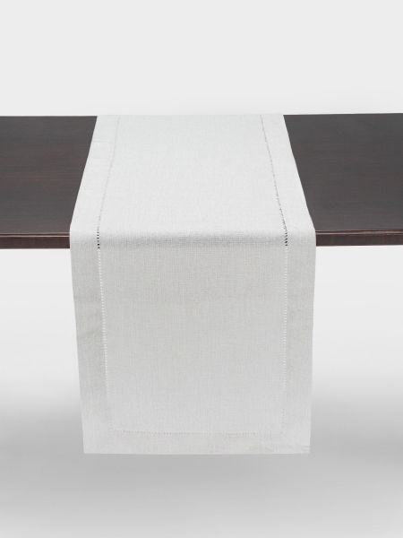 Дорожка настольная 40х160 см, полиэстер, серая, Cord