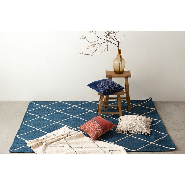 Чехол на подушку макраме с бахромой бежевого цвета из коллекции ethnic 45х45 см