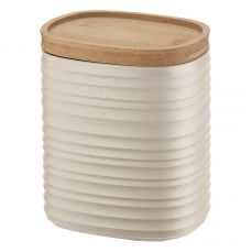 Емкость для хранения с бамбуковой крышкой tierra 1 л бежевая Guzzini
