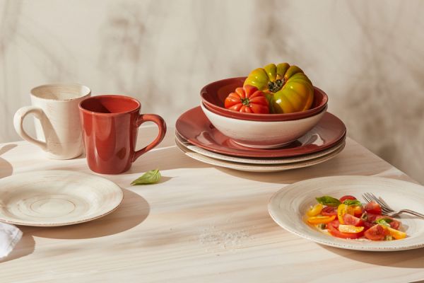 Тарелка обеденная Портофино терракота 28 см