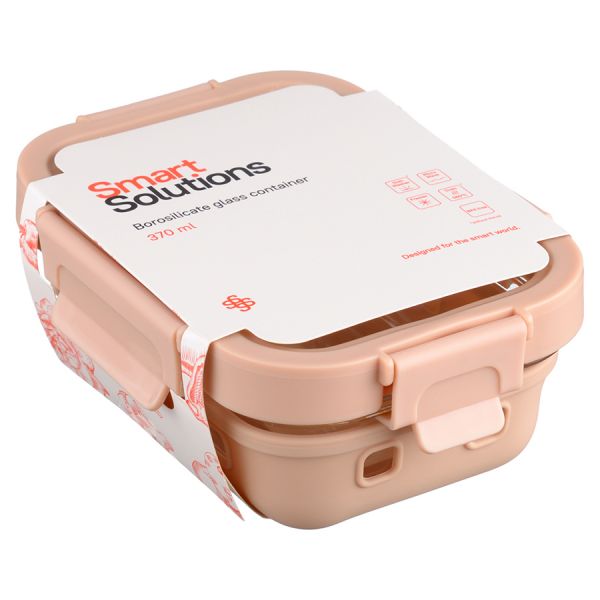 Контейнер для запекания, хранения и переноски продуктов в чехле, 370 мл, бежевый Smart Solutions