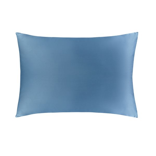 Набор наволочек из премиального сатина джинсово-синего цвета из коллекции essential, 50х70 см Tkano