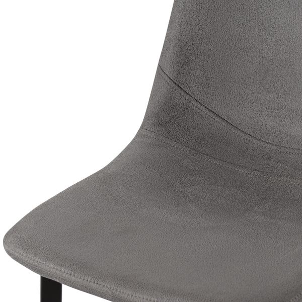 Стул барный Hugh экокожа темно-серый Bergenson Bjorn