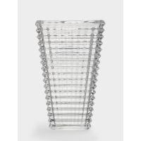 Ваза для цветов 28 см, стекло, серая, Traviata ANNA LAFARG