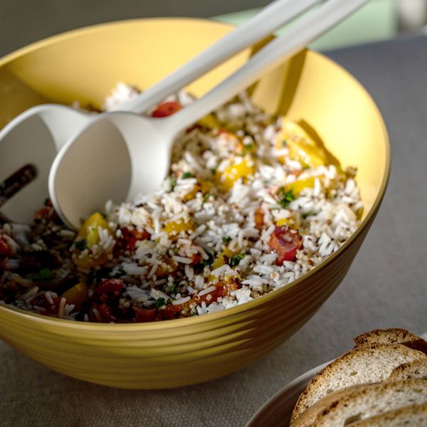 Миска с крышкой tierra, D18 см, желтая Guzzini