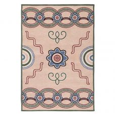 Ковер из хлопка по мотивам эвенских орнаментов из коллекции cultural heritage, 120х180 см Tkano