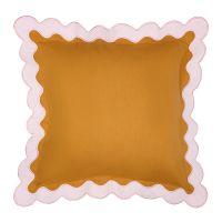 Чехол на подушку с контрастным кантом розового цвета из коллекции trendy ruffles, 40х40 см Tkano