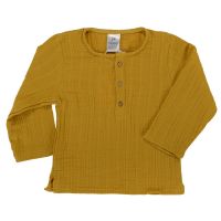 Рубашка из хлопкового муслина горчичного цвета из коллекции essential 3-4y TK20-KIDS-SHI0004
