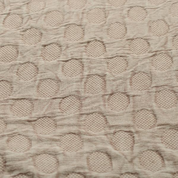 Покрывало из стираного хлопка бежевого цвета из коллекции essential, 230х250 см Tkano