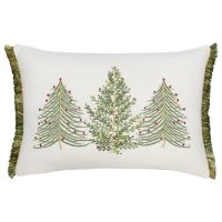 Подушка декоративная с вышивкой christmas tree из коллекции new year essential 30х45 см Tkano
