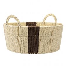 Корзина плетеная круглая bodhran chocolate из коллекции ethnic, размер l Tkano