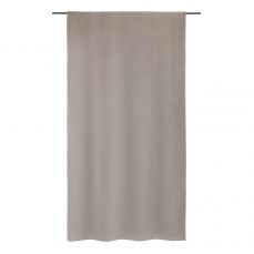 Штора из хлопкового бархата серого цвета из коллекции essential, 150х290 см Tkano