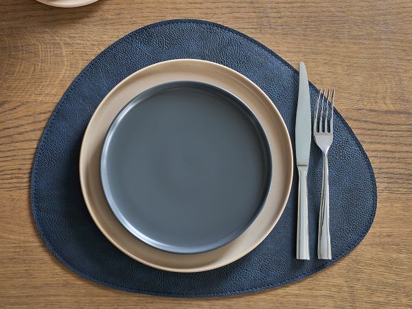 Набор из 4-х двухсторонних сервировочных салфеток drop, 33х41 см, синий/светло-серый Liberty Jones