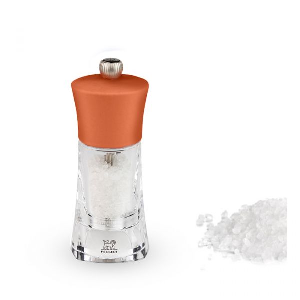 Мельница для соли 14 см, оранжевый, акрил+дерево, OLERON     (6)     38458
