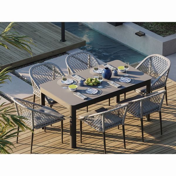 Стол обеденный leif, серо-бежевый Bergenson Bjorn