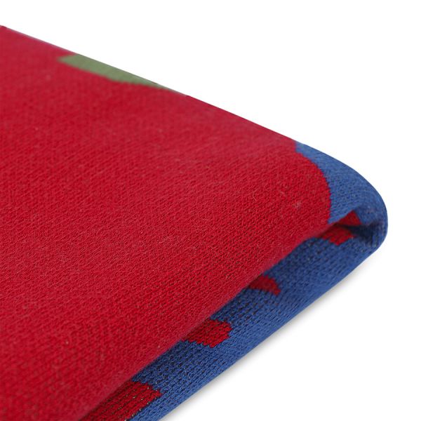 Плед из хлопка по мотивам чувашских орнаментов из коллекции cultural heritage, 130х180 см Tkano