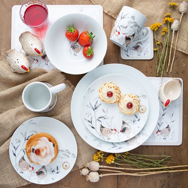 Набор из 4 сервировочных ковриков country hens