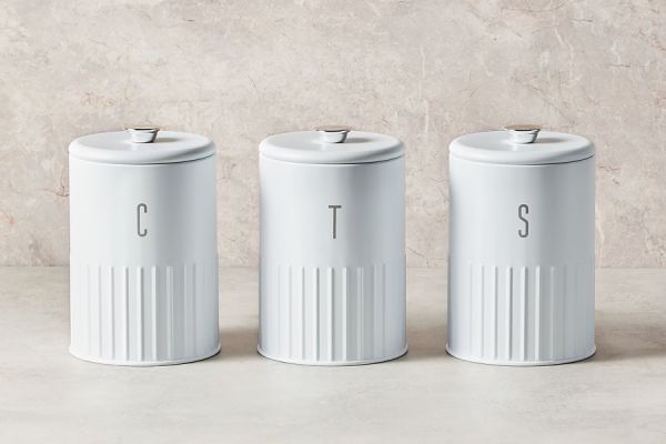 Набор банок для сыпучих продуктов Astor, белые, 1,45 л, 3 шт Maxwell & Williams