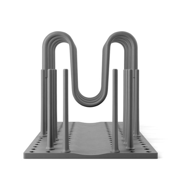 Органайзер для посуды и столовых приборов peggy, 20х55 см, серый, Umbra, 1022265-149
