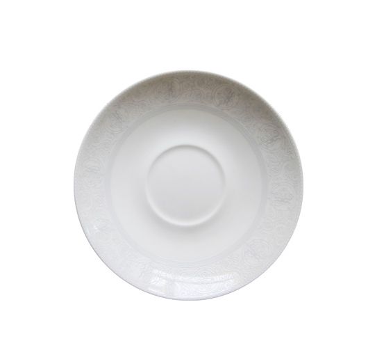 Кружка джамбо с блюдцем Дионис-Грей, костяной фарфор, АККУ