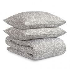 Комплект постельного белья серого цвета с принтом Спелая смородина из коллекции scandinavian touch 200х220 см