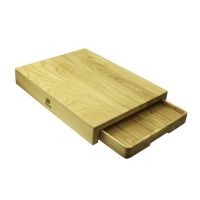 Доска с лотком маленькая дубовая 36x26 см Uneca