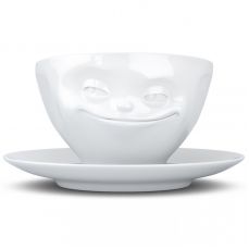 Чайная пара tassen grinning 200 мл белая