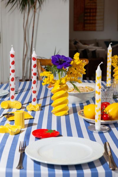 Подсвечник dolce vita, 5,5х10,5х3,7 см, желтый Doiy