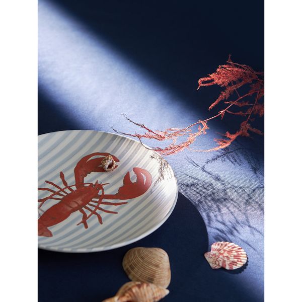 Набор из четырех тарелок aquarium из коллекции sea treasures 21.5 см Tkano