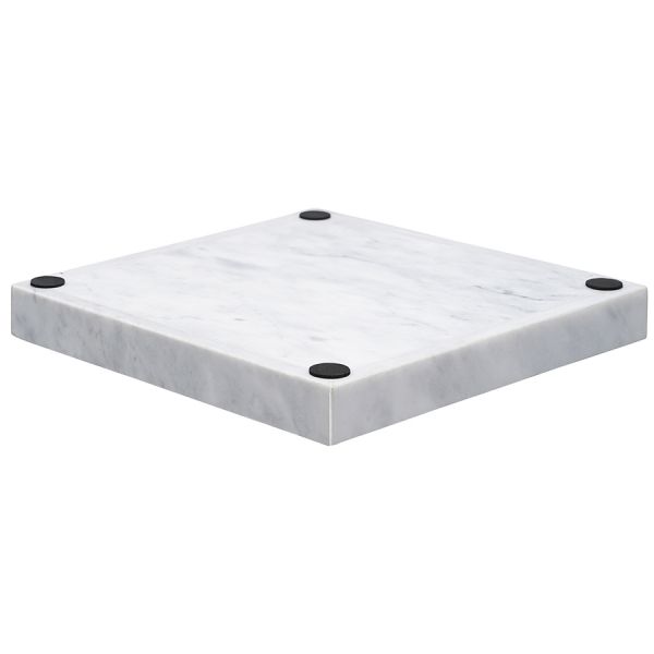 Поднос marm 25х25 см, белый мрамор Bergenson Bjorn