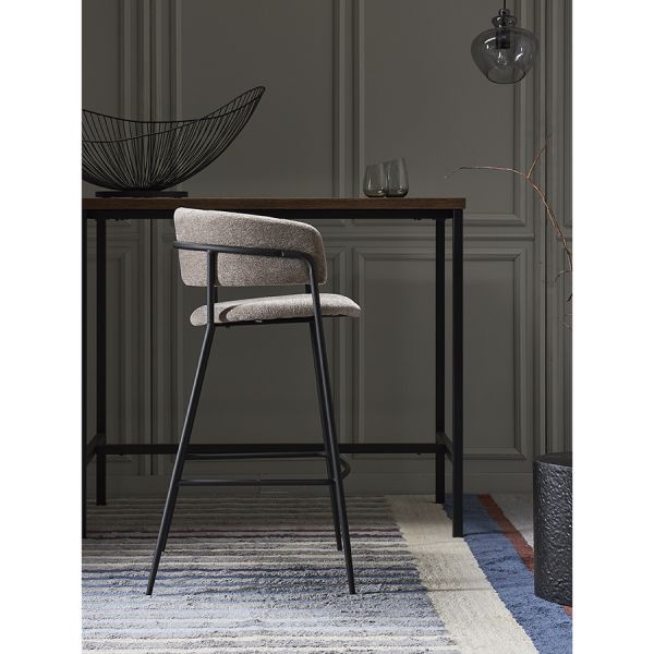 Стул барный helning, мягкий шенилл, капучино Bergenson Bjorn