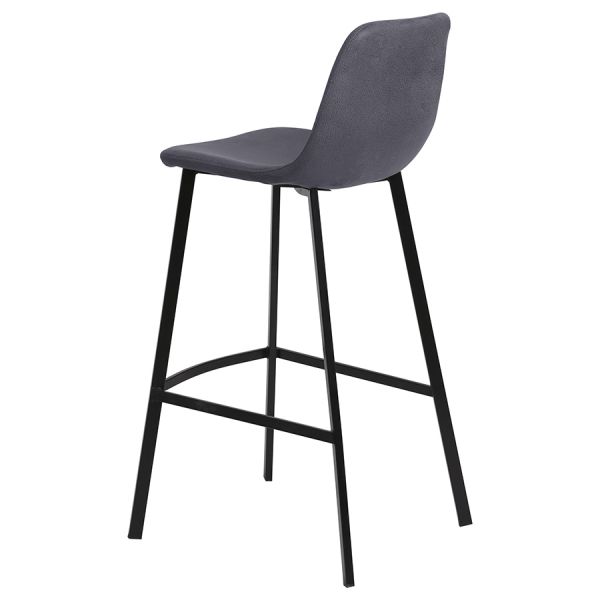 Стул барный Hugh экокожа темно-серый Bergenson Bjorn